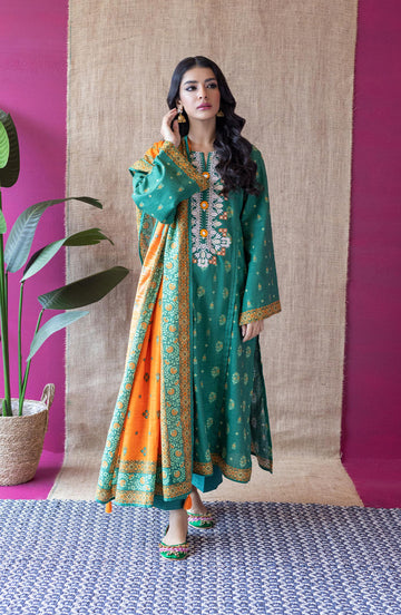Orient OTL 22 127 Green Khaddar Myreen Winter Collection 2022 Online Shopping